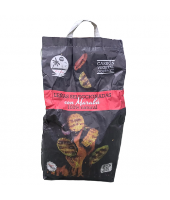 Carbón vegetal gourmet con marubu 5kg