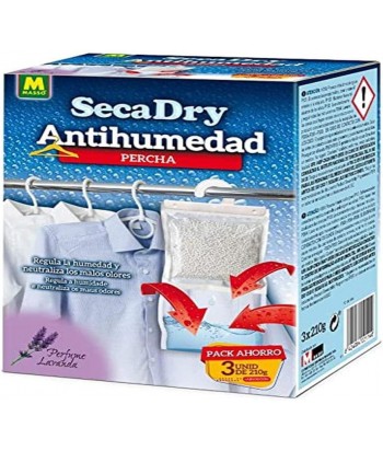Secadry perchas antihumedad 3x120g - Masso