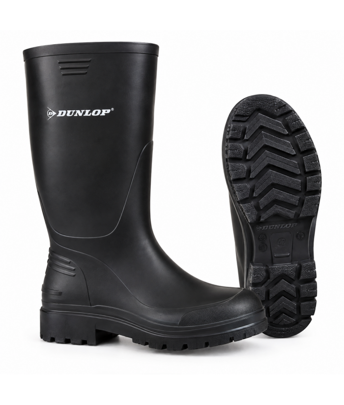 Botas de agua negras Dunlop Pricemastor