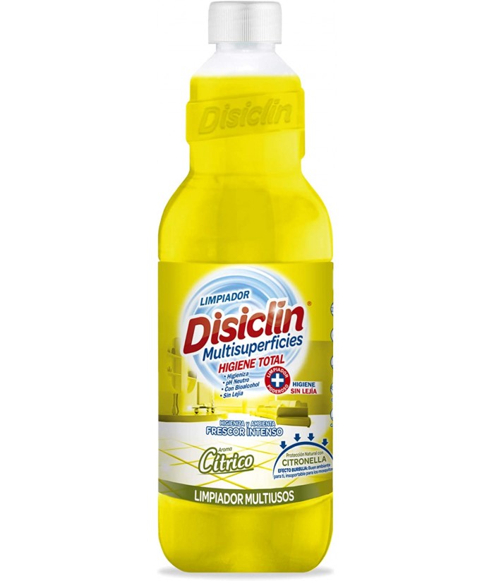 Limpiador higienizante multiusos cítrico/citronela 1L - DisiclÍn