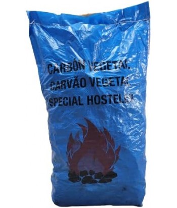 Carbón vegetal de encina para barbacoa en saco de 14 kg aproximadamente