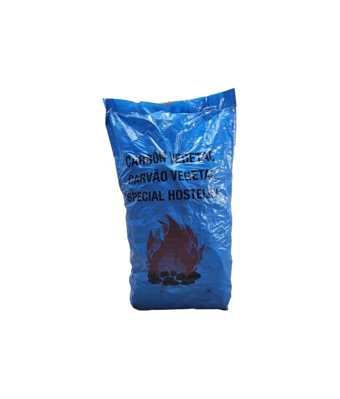 Carbón vegetal de encina para barbacoa en saco de 14 kg aproximadamente